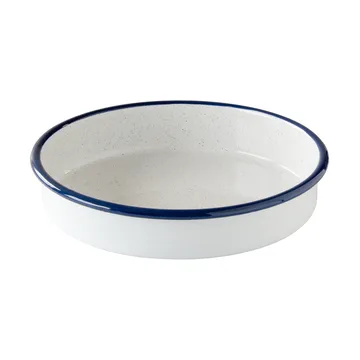 Kockums ovnform - Kockums white-blå, rund, Ø24 cm - Kockums Jernverk