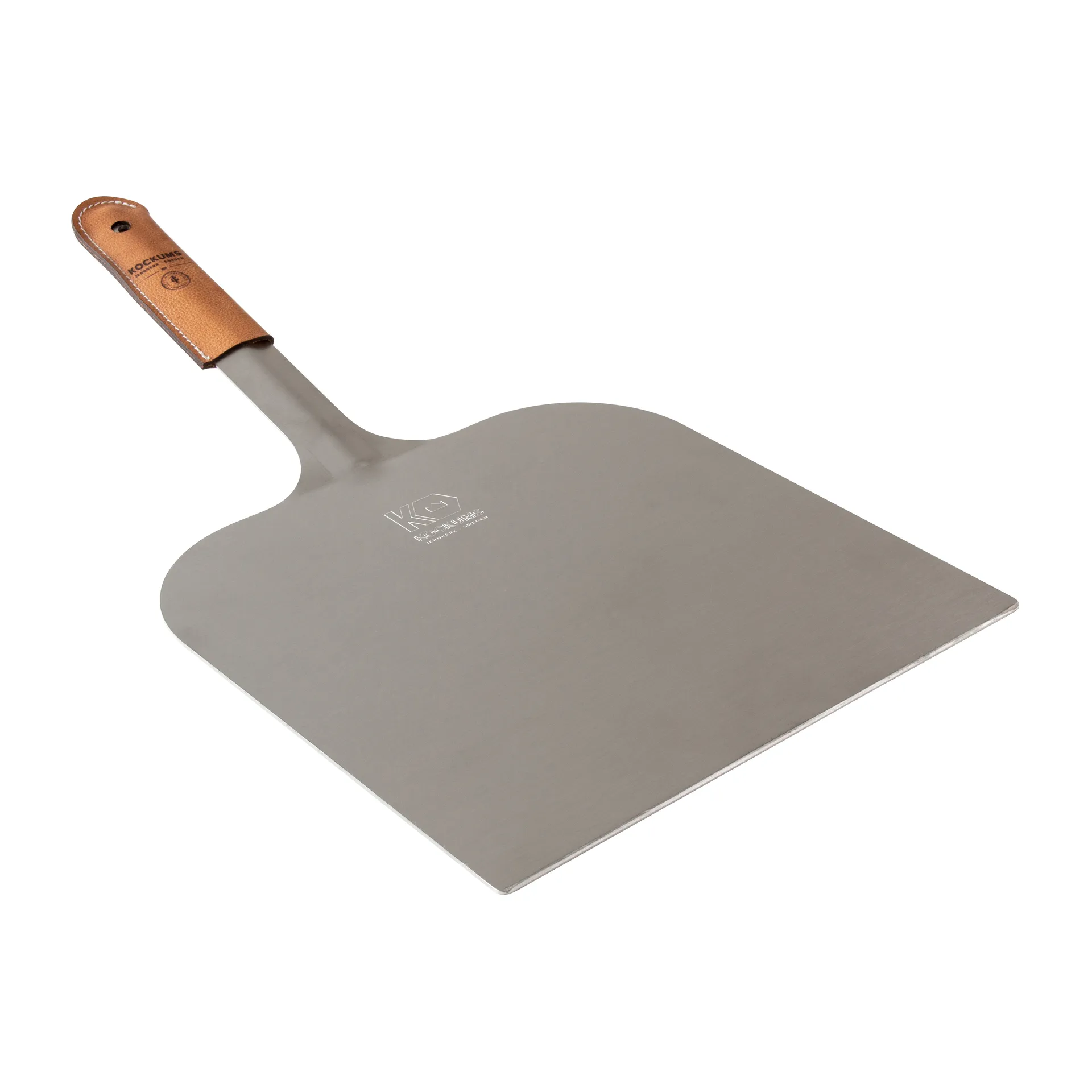 Kockums pizzaspade 51x29 cm, Med læderhåndtag Kockums Jernverk