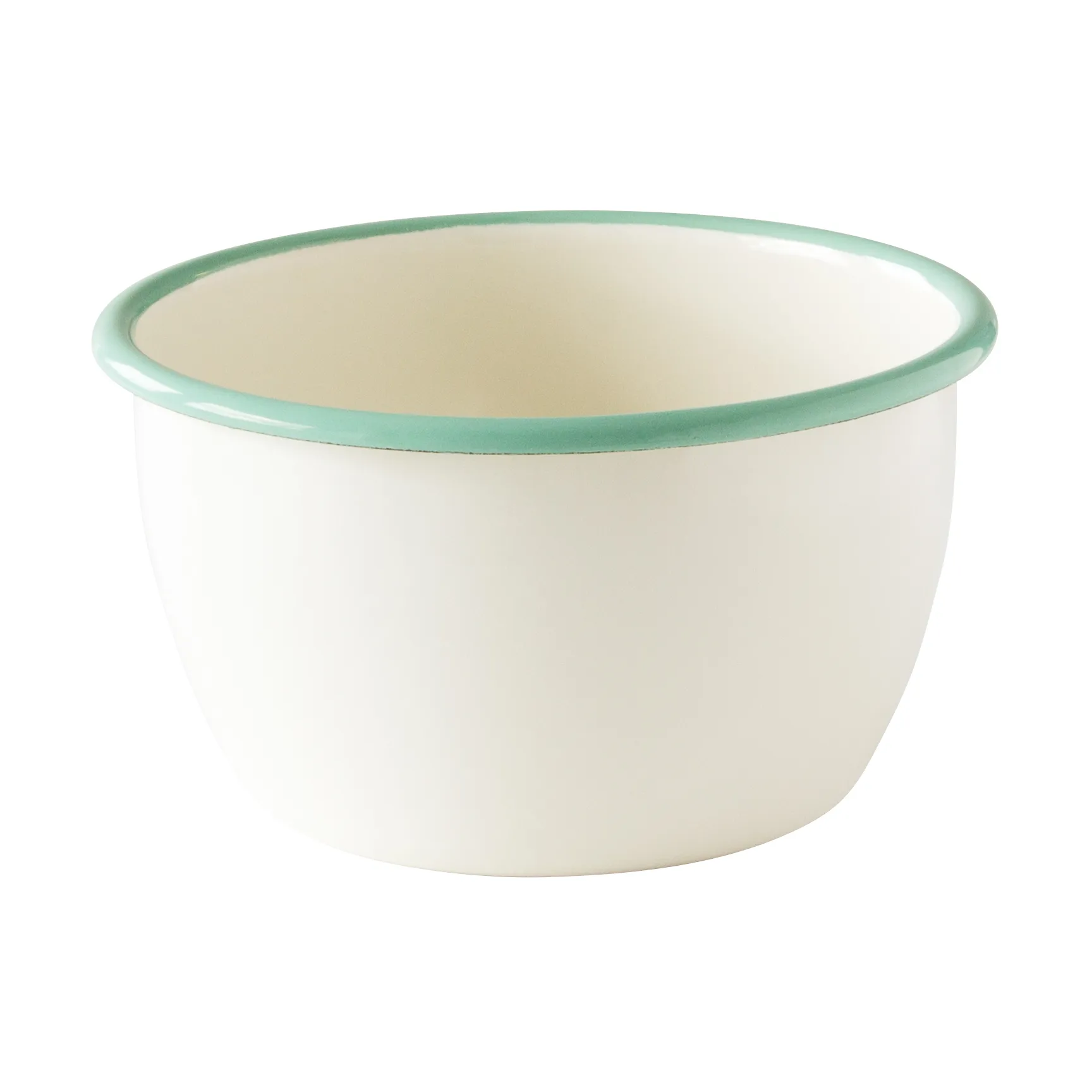Kockums skål, Cream lux-grøn, Ø14 cm Kockums Jernverk
