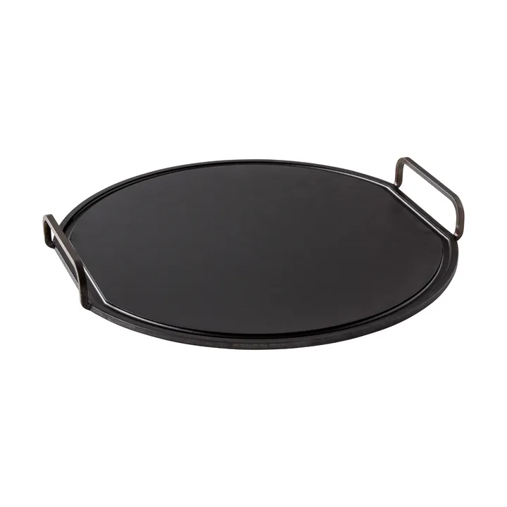Kockums stegebord - Sort, rund, Ø35 cm - Kockums Jernverk