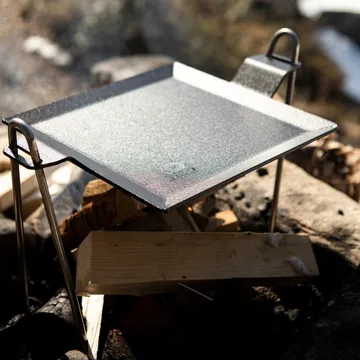 Stegebord, 4 mm kulstofstål - Stegeoverflade 22x22 cm - Kockums Jernverk