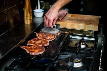 Stegebord, 4 mm kulstofstål - Stegeoverflade 45x22 cm - Kockums Jernverk