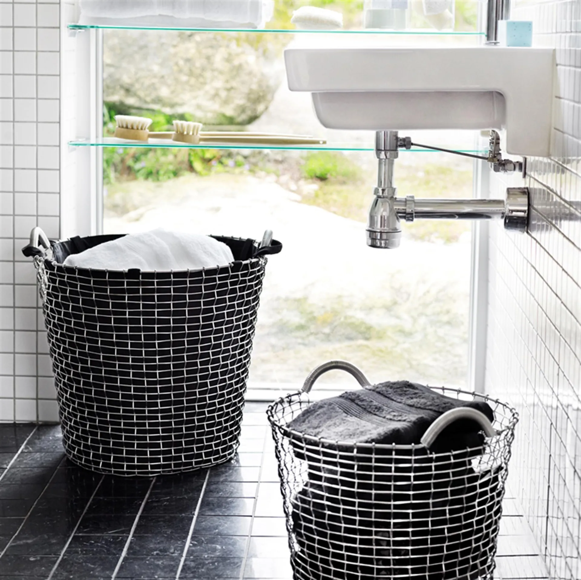 Vaskesæk til Korbokurv, sort 65 l KORBO