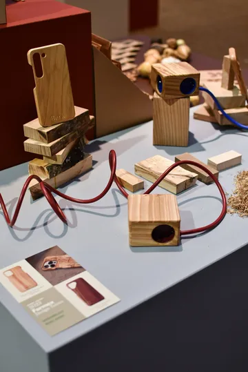 Kord x Bark woodencase-cover til Cuboid+ stikdåse - Bark - Kord