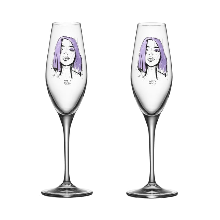 All about you champagneglas 24 cl 2-pak, Forever Mine Kosta Boda