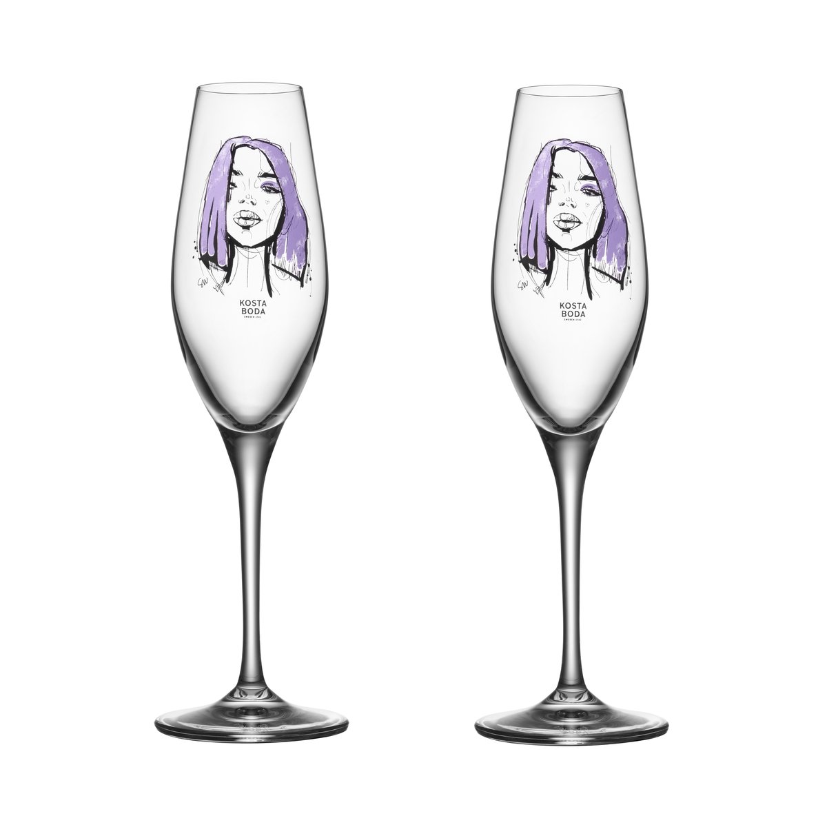 Kosta Boda All about you champagneglas 24 cl 2-pak Forever Mine