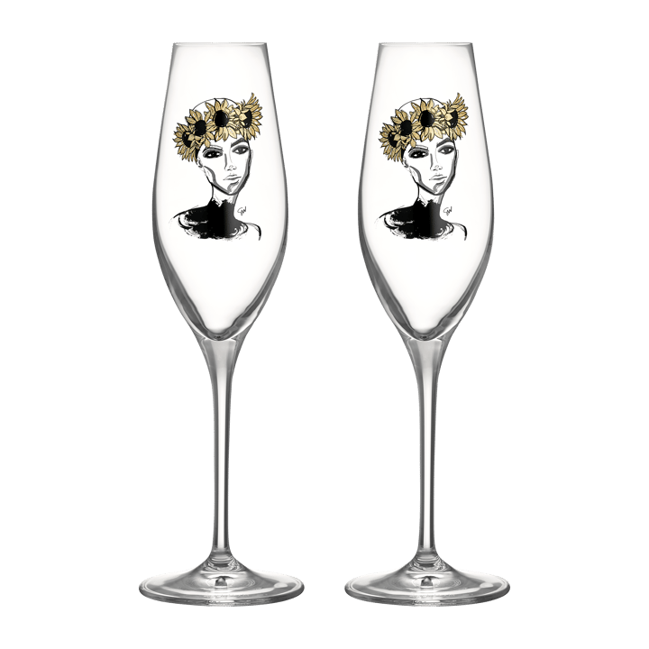 All about you champagneglas 24 cl 2-pak, Let's celebrate you Kosta Boda
