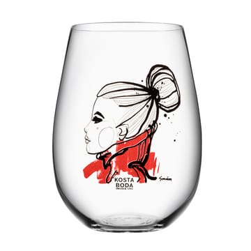 All about you glas 57 cl 2 stk - want you (rød) - Kosta Boda