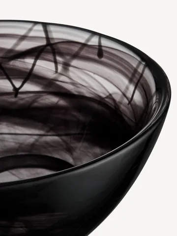 Contrast skål 230 mm - Sort-sort - Kosta Boda