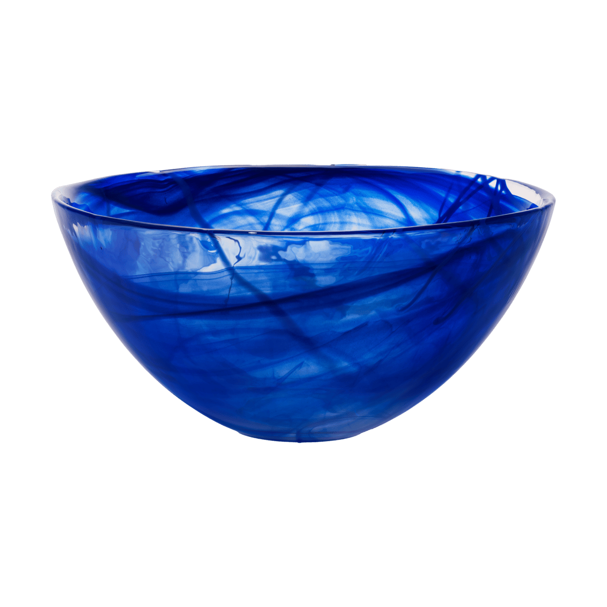 Kosta Boda Contrast skål 350 mm Blå-blå