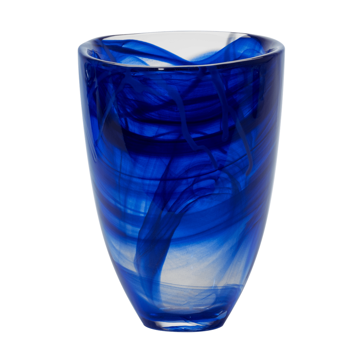 Kosta Boda Contrast vase 200 mm Blå-blå