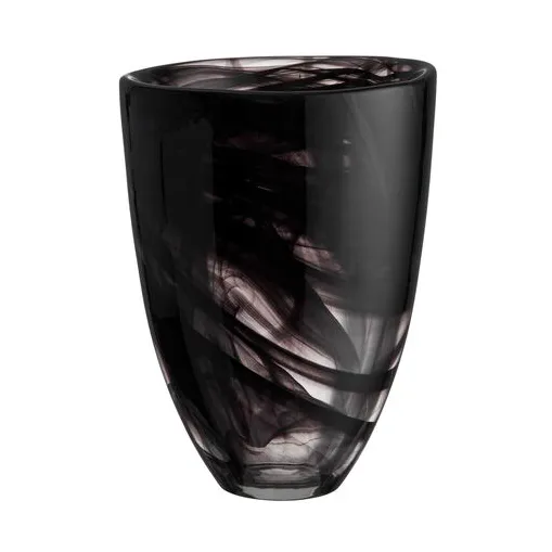 Kosta Boda Contrast vase 200 mm Sort-sort