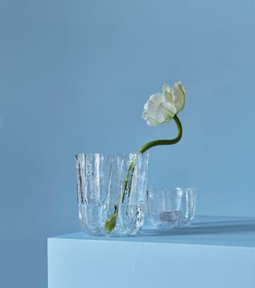 Crackle fyrfadsstage 5,8 cm - Klar - Kosta Boda