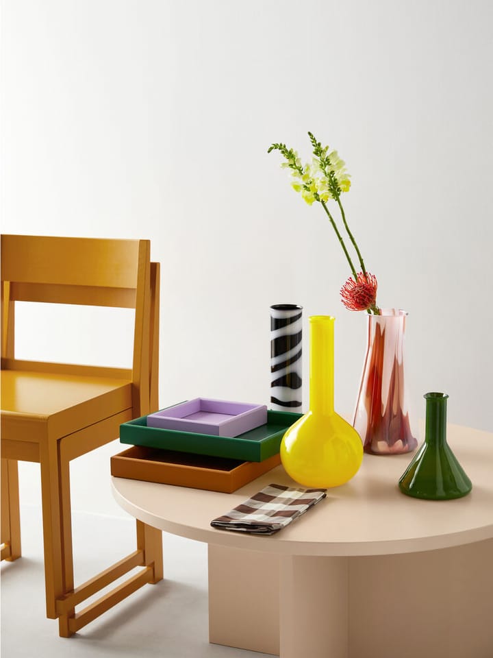 Lab måleglas vase 18,5 cm, Grøn Kosta Boda