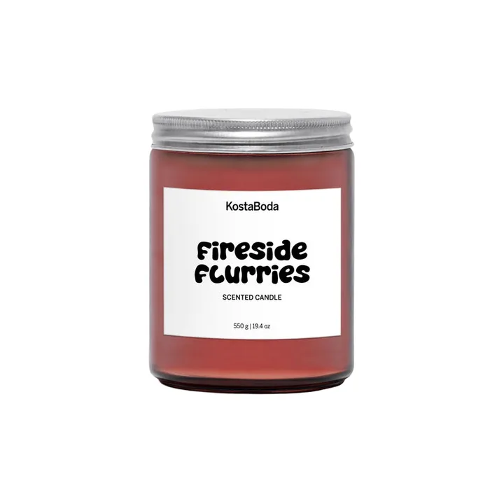 Mind duftlys - Fireside flurries, 550 g - Kosta Boda