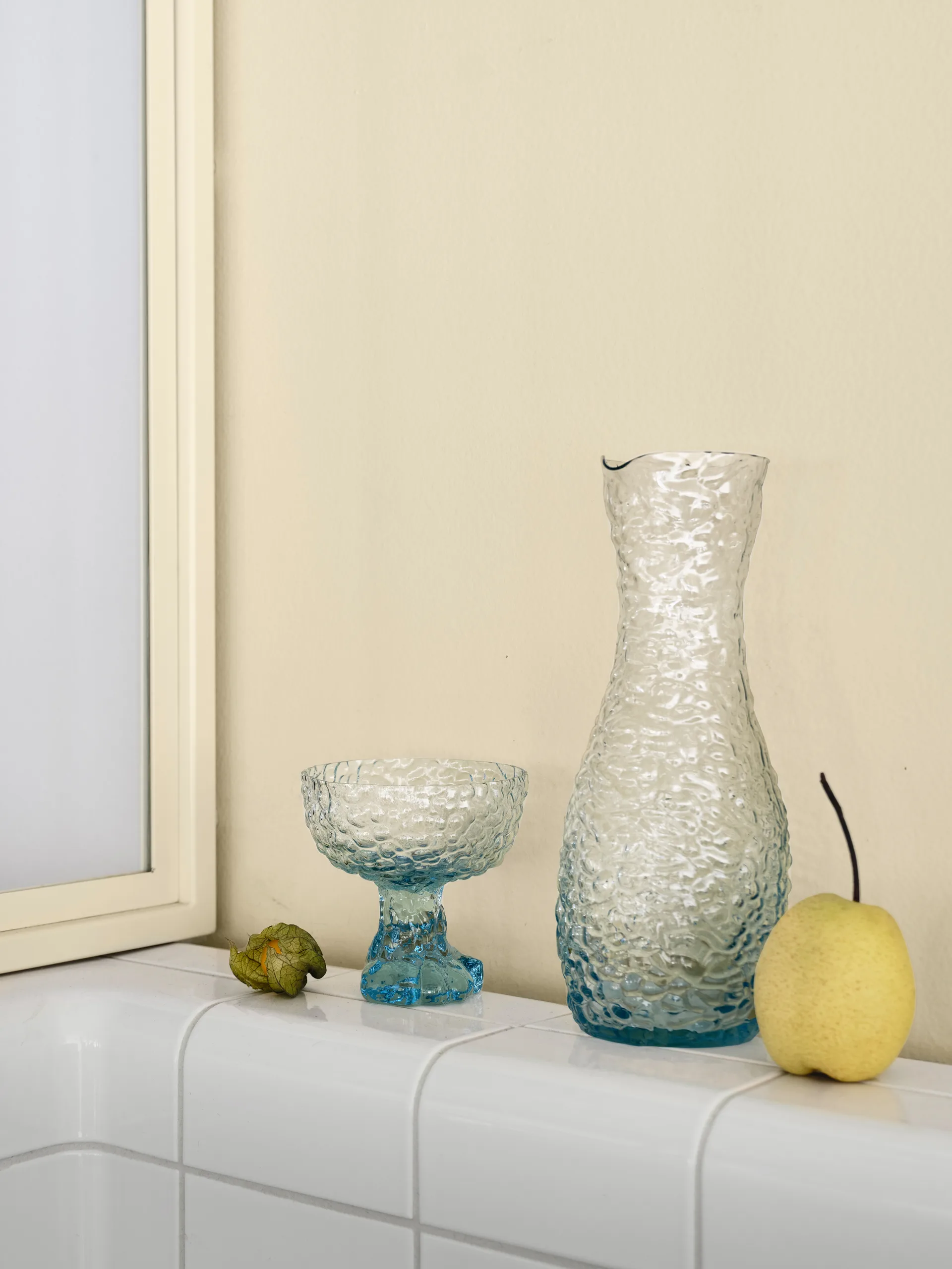 Moss coupe champagneglas 35 cl, Cirkulært glas Kosta Boda