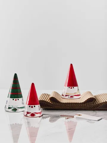 Noel nisse - Grøn, 15 cm - Kosta Boda