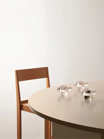 Orion fyrfadsstage Ø11x6,3 cm - Klar - Kosta Boda