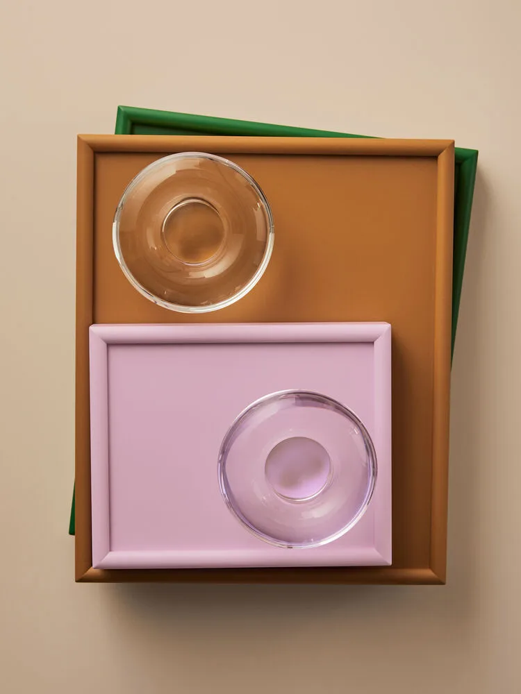 Orion fyrfadsstage Ø11x6,3 cm, Klar Kosta Boda