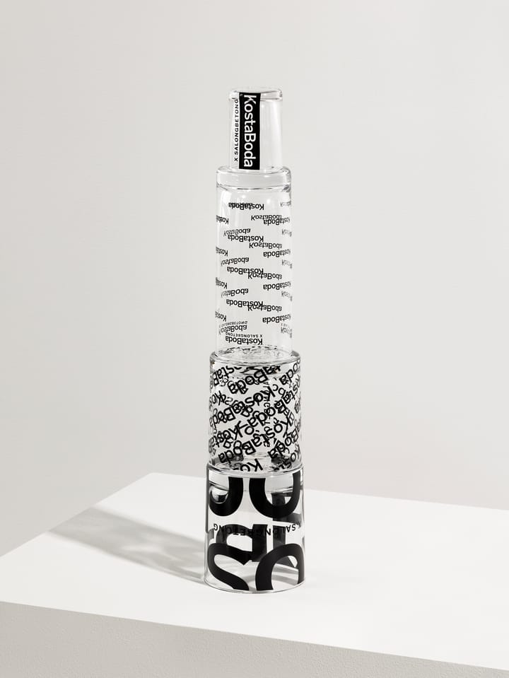 Salong Betong highball glas 35 cl 2-pak, Klart/Sort Kosta Boda
