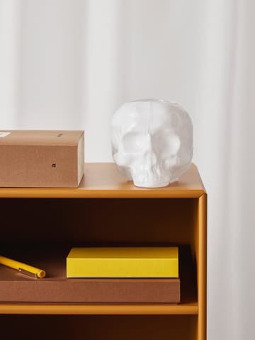 Skull lysestage 8,5 cm - Hvid - Kosta Boda