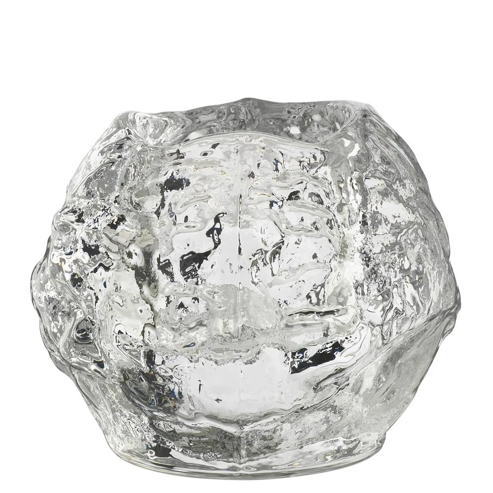 Kosta Boda Snowball lysestage Stor, H9 cm