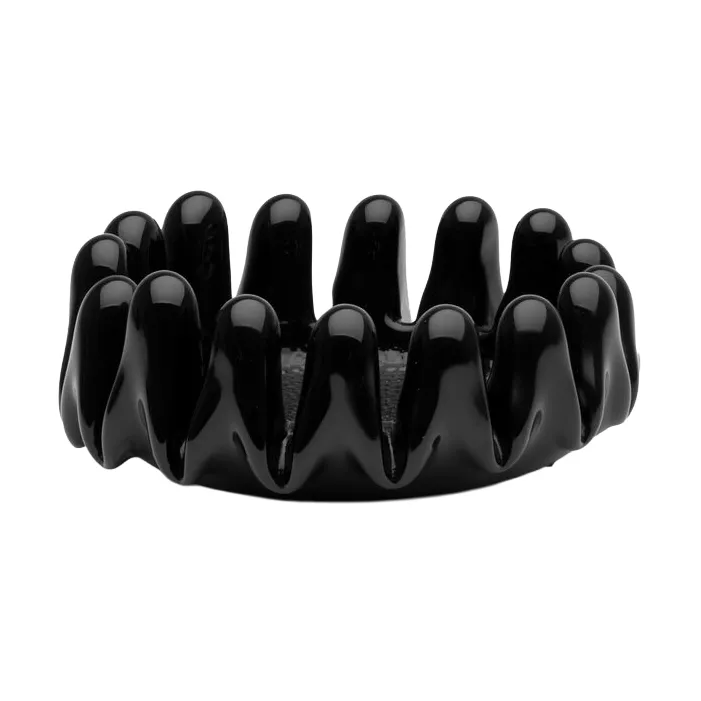 Solros skål - Sort, 7,5 cm - Kosta Boda