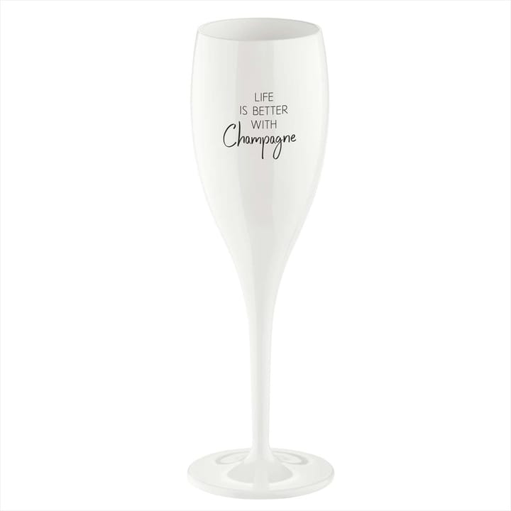 Cheers champagneglas 10 cl 6-pak - Life is better with champagne - Koziol