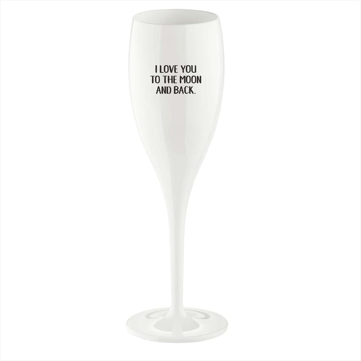 Cheers champagneglas 10 cl 6-pak - Love You To The Moon - Koziol