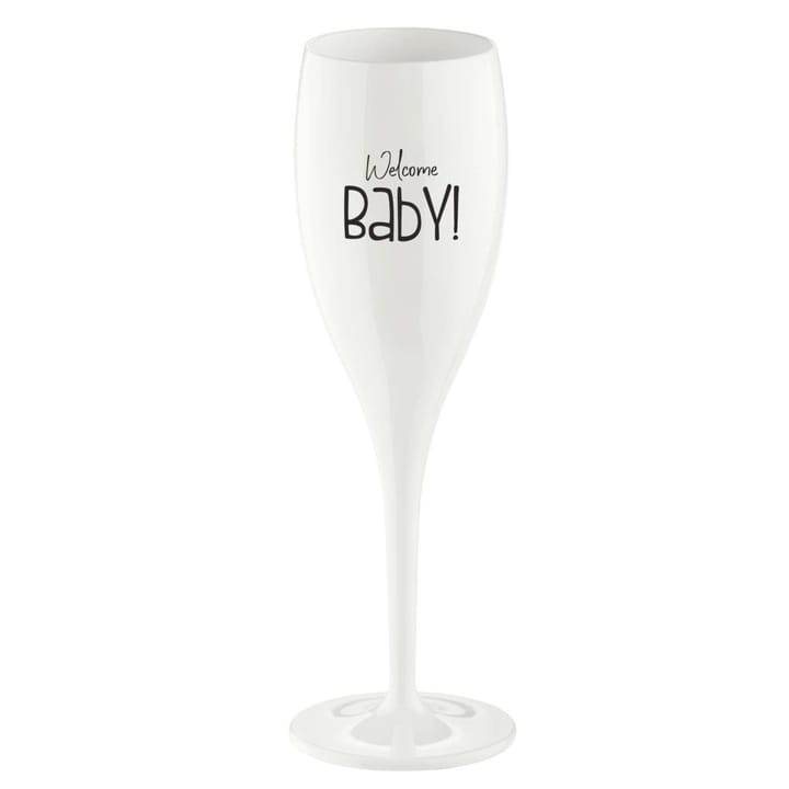 Cheers champagneglas 10 cl 6-pak - Welcome baby - Koziol