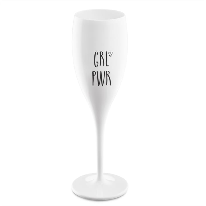 Cheers champagneglas med print 10 cl 6-pak - Grl pwr - Koziol