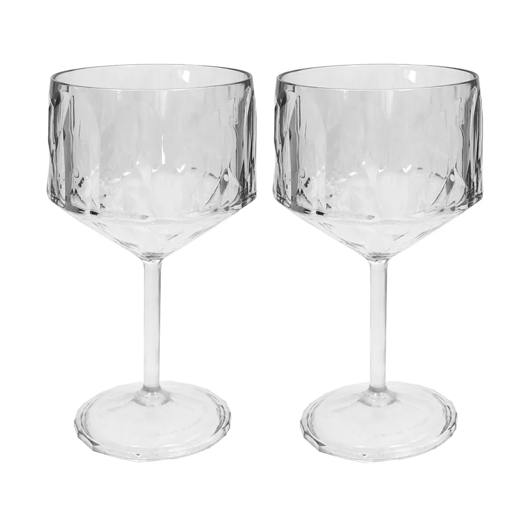 Club No. 15 drinksglas plast 40 cl 2-pak, Krystalklar Koziol