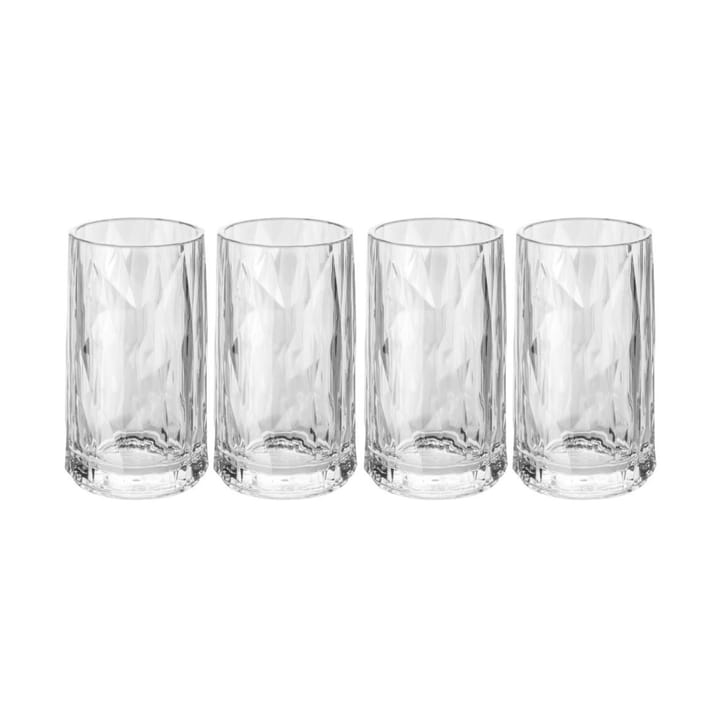 Club No. 7 snapseglas plast 4 cl 4-pak, Krystalklar Koziol