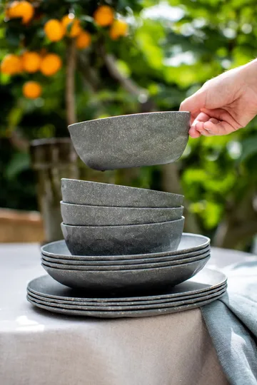 Club skål Ø16,2 cm 4-pak biocirkulær termoplast - Nature ask grey - Koziol