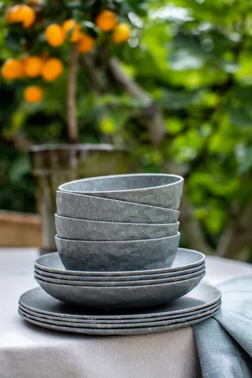 Club skål Ø16,2 cm 4-pak biocirkulær termoplast - Nature ask grey - Koziol