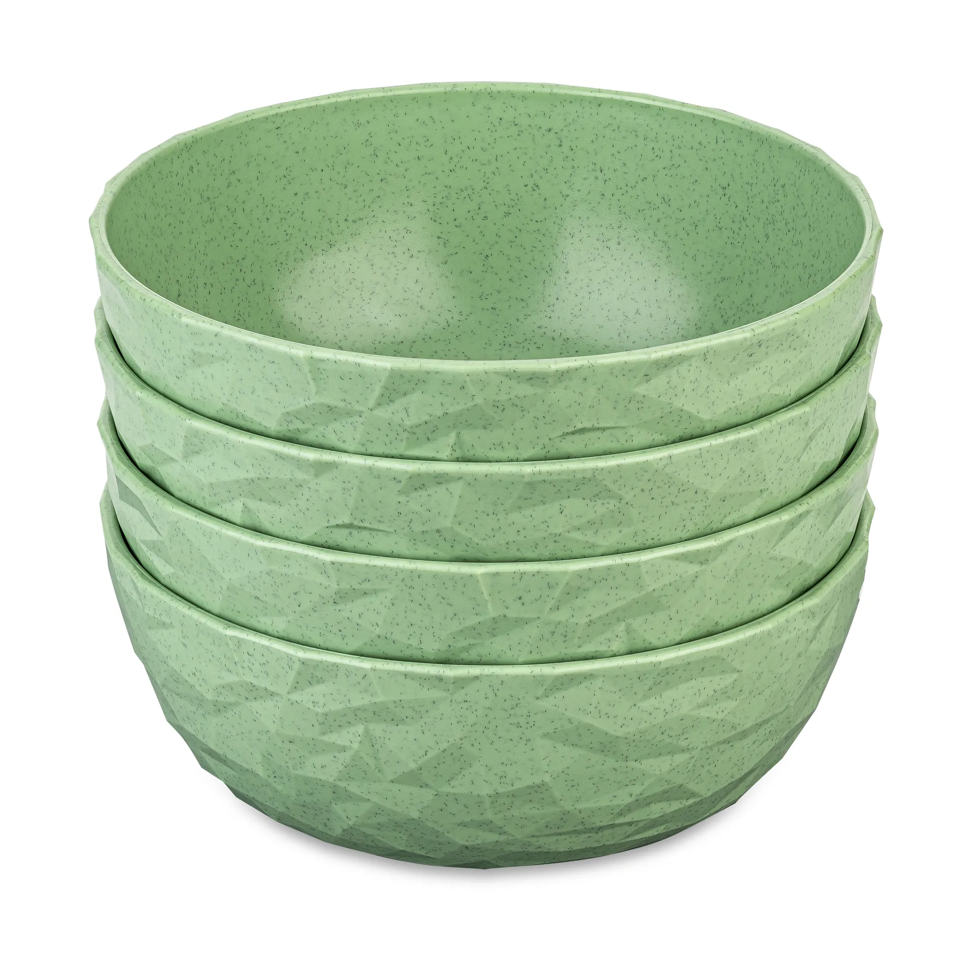 Club skål Ø16,2 cm 4-pak biocirkulær termoplast, Nature leaf green Koziol