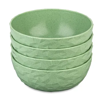 Club skål Ø16,2 cm 4-pak biocirkulær termoplast - Nature leaf green - Koziol