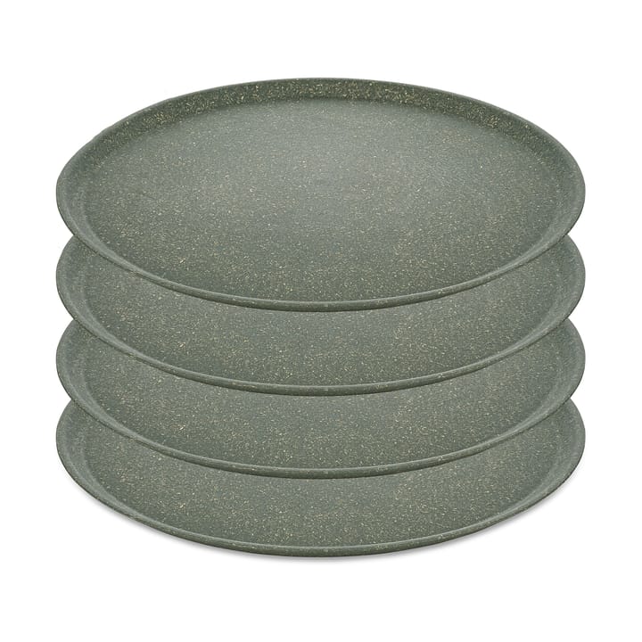 Connect tallerken Ø25,5 cm 4-pak - Nature ash grey - Koziol