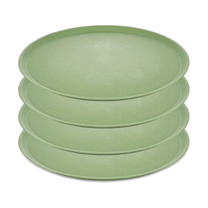 Connect tallerken Ø25,5 cm 4-pak - Nature leaf green - Koziol