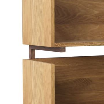 Stack væghylde - oak, konsoller i mørkt olieret valnød - Kristina Dam Studio