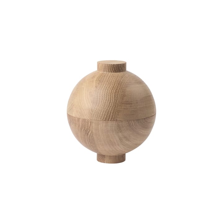 Wooden Sphere skål XL Ø16x18 cm - Eg - Kristina Dam Studio