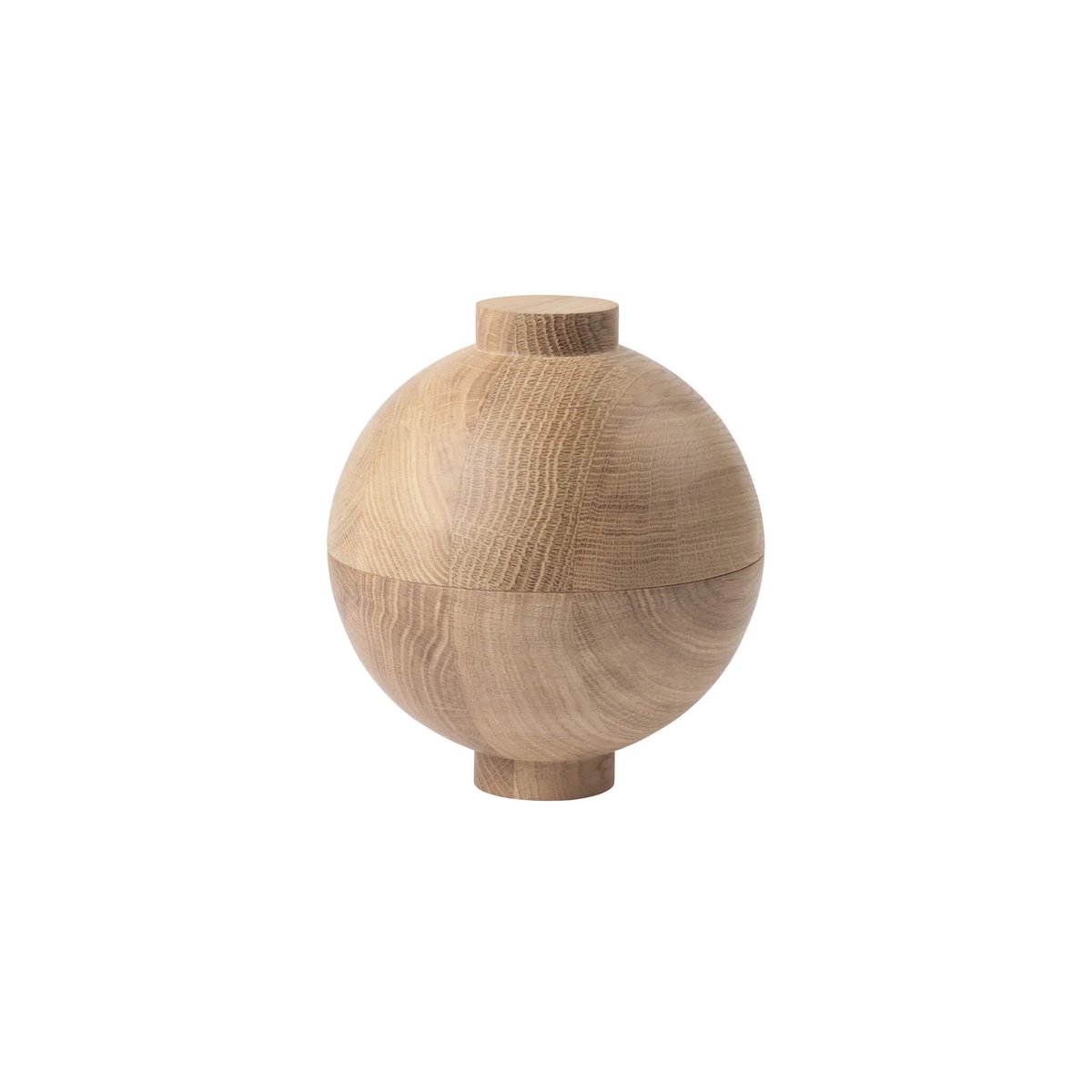 Kristina Dam Studio Wooden Sphere skål XL Ø16×18 cm Eg