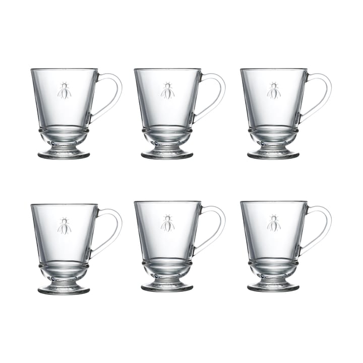 Abeille glas med hank 28 cl 6-pak - Klar - La Rochère