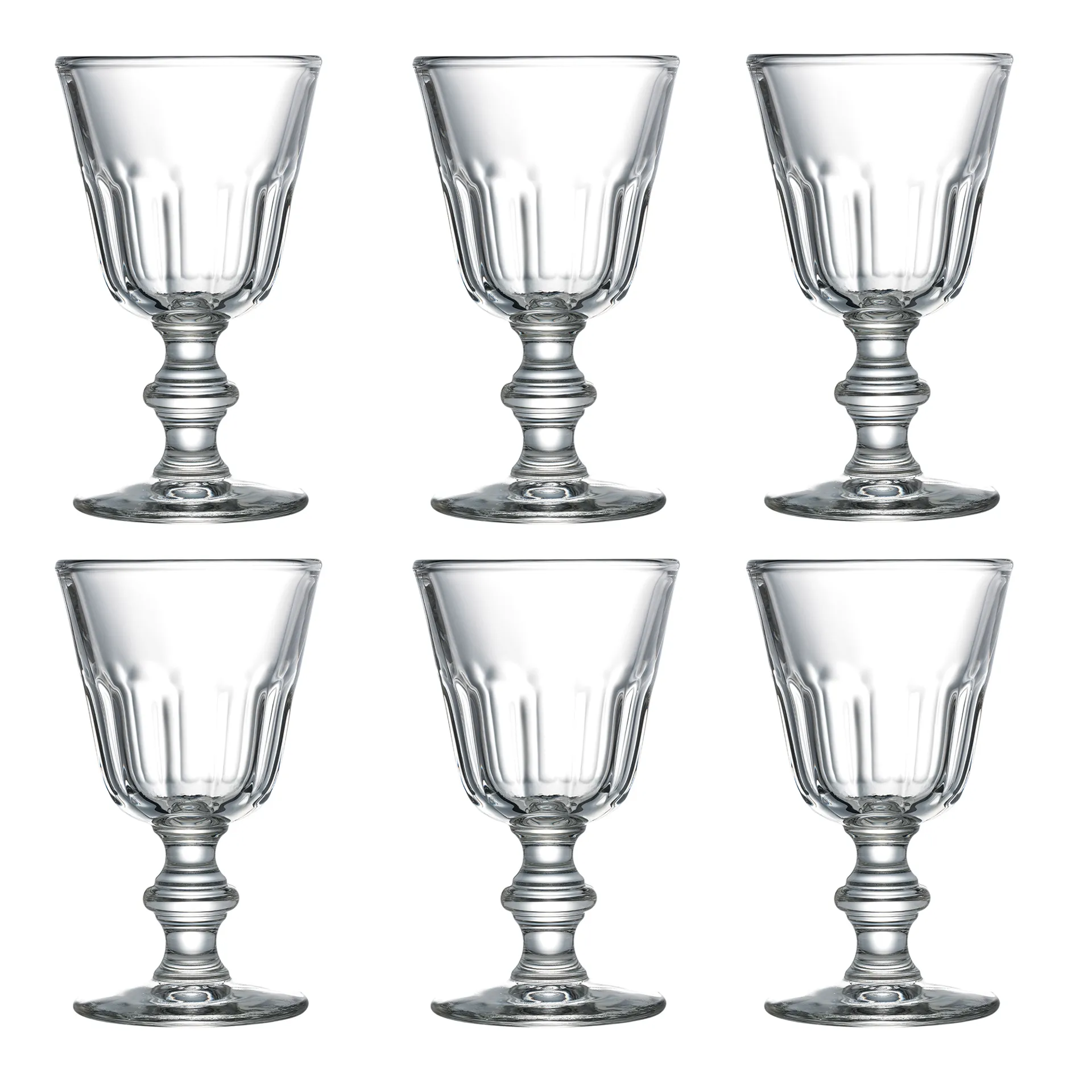 Perigord lille glas på fod 22 cl 6-pak, Transparent La Rochère