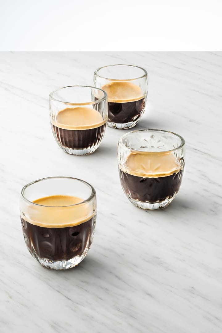 Troquet espressoglas 10 cl 4 dele, Klar La Rochère