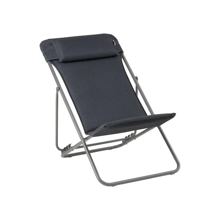Maxi Transat Plus BeComfort liggestol - Dark grey (grå) - Lafuma