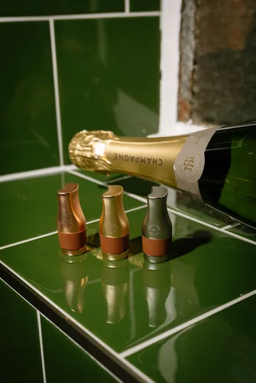 L’Atelier du Vin Le Trio flaskepropper - Rose, sølv og guld (mat) - L'Atelier du Vin