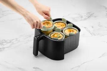 Lékué Air fryer glasbæger mini 4-pak - Transparent - Lékué