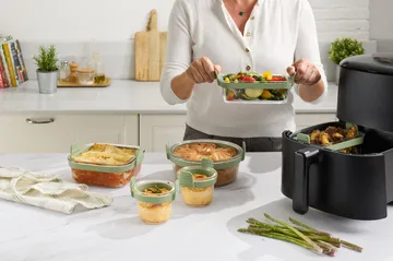 Lékué Air fryer glasbæger mini 4-pak - Transparent - Lékué