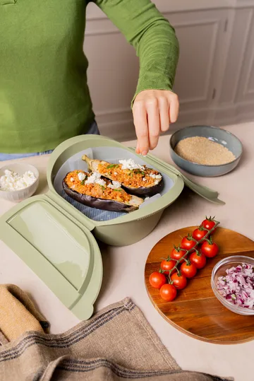 Lékué dampkoger - Grøn, stor, 4-pak - Lékué